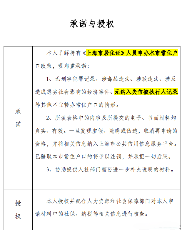 2023年上海落戶政策新規(guī)，上海失信被執(zhí)行人員無(wú)法將辦理上海落戶