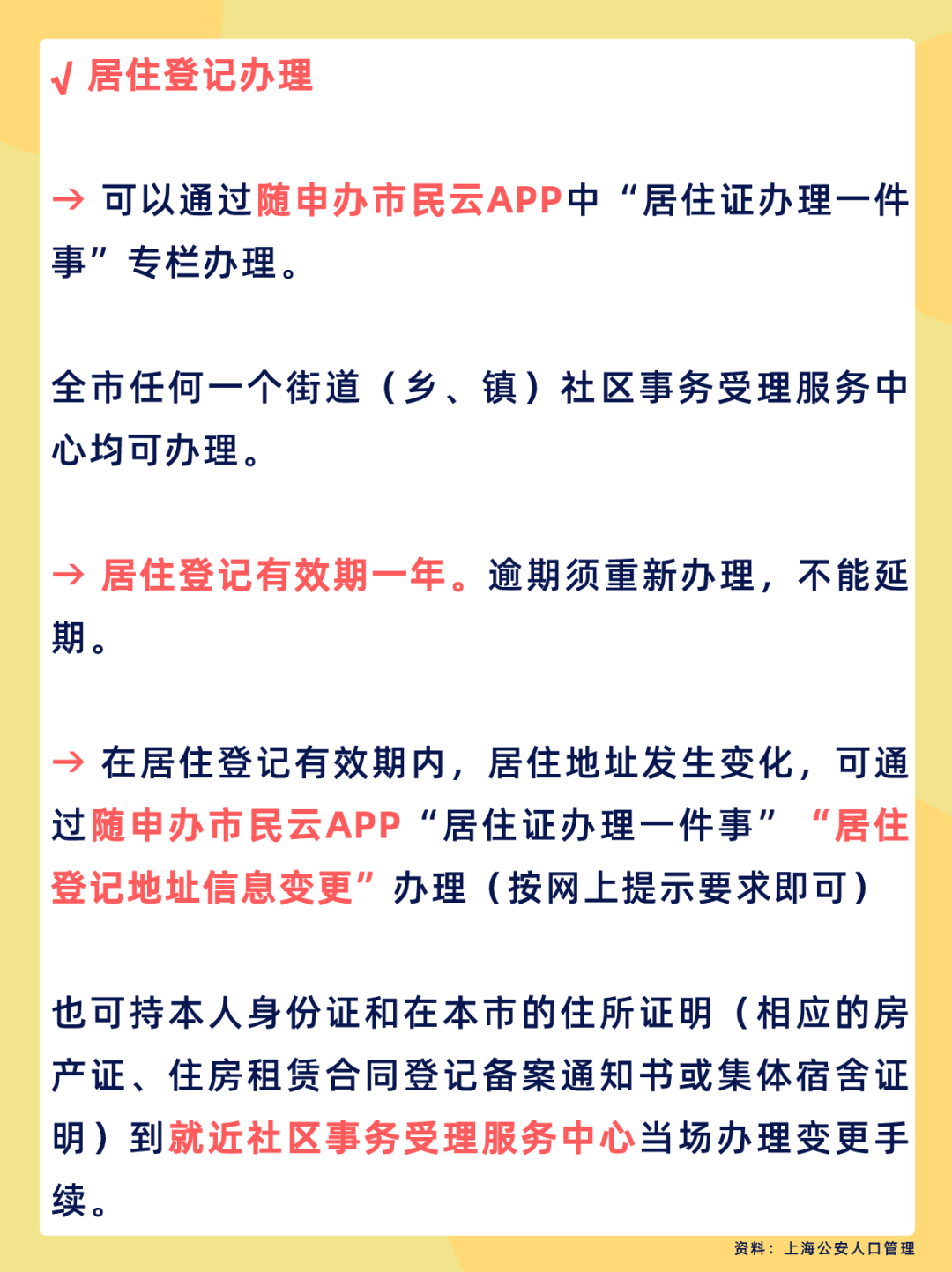 提醒！上海市居住證每年要簽注1次！