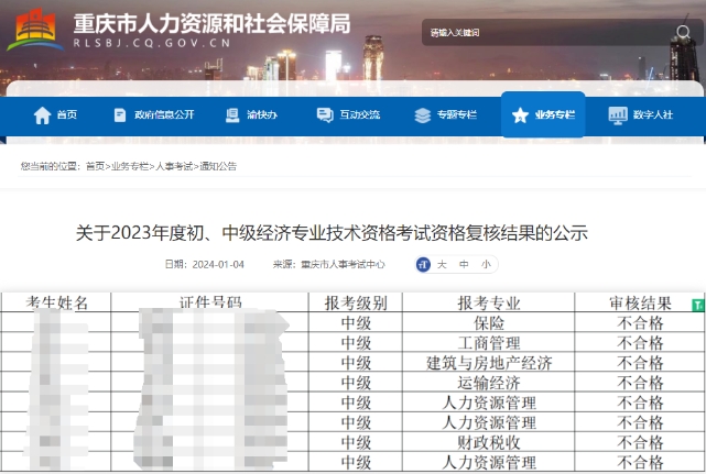 多地經(jīng)濟(jì)師考后審核結(jié)果公示，這些同學(xué)不合格…